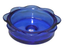 Replacement Glass Feeder Dish - Blue
