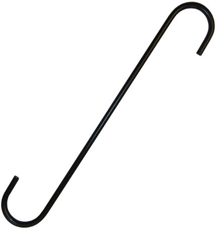 Black "S" Hook - 12"
