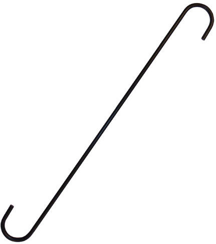 Black "S" Hook - 18"