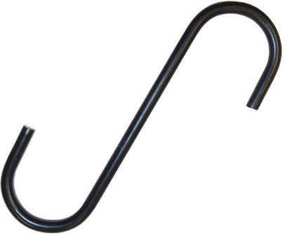 Black "S" Hook - 6"
